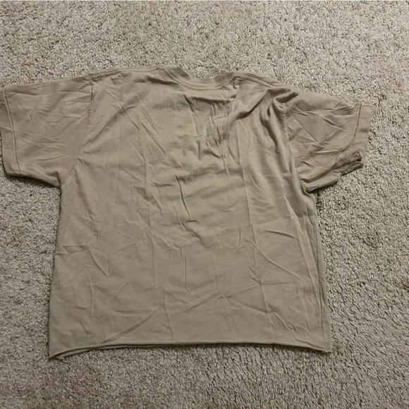 Aviator Nation Beige Tee with Rainbow Heart - Picture 3 of 4